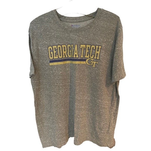 Champion mens 2XL graphic t shirt University of Georiga Tech gray - Picture 1 of 8